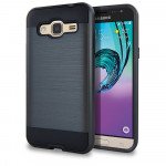 Wholesale Samsung Galaxy J3 / Galaxy Amp Prime Iron Shield Hybrid Case (Black)
